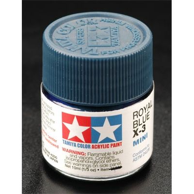 Tinta Tamiya Acrílica X-3 Royal Blue 1/3 Oz - 10ml