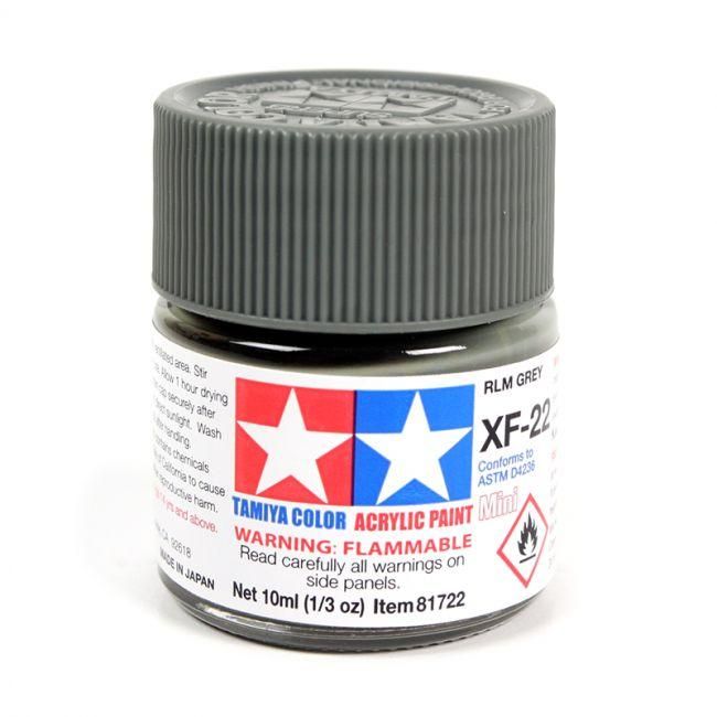 Tinta Tamiya Acrí­lica XF-22 Rlm Gray 1/3 Oz - 10ml