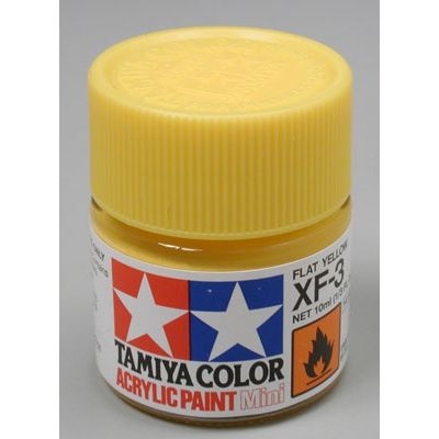 Tinta Tamiya Acrí­lica XF-3 Flat Yellow 1/3 Oz - 10ml