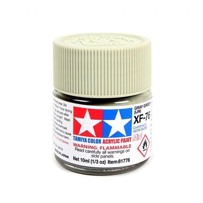 Tinta Tamiya Acrílica XF-76 Flat Dark G 1/3 Oz - 10ml