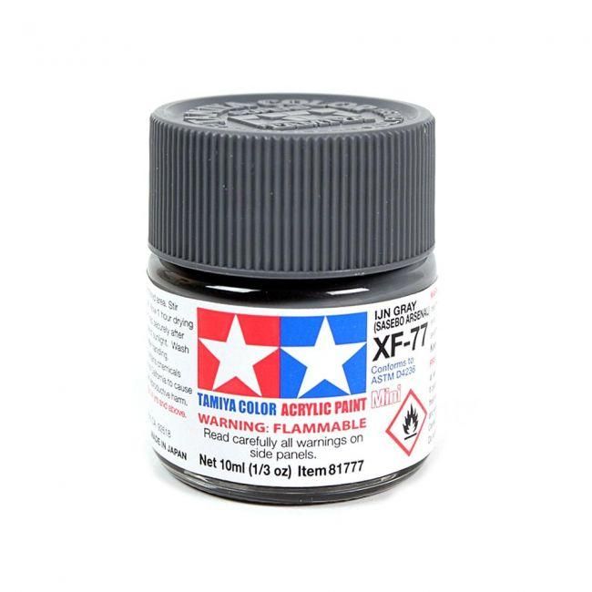 Tinta Tamiya Acrí­lica XF-77 Flat Ijn Gr 1/3 Oz - 10ml