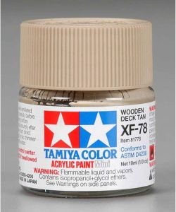 Tinta Tamiya Acrí­lica XF-78  Deck de Madeira Tan 1/3 Oz - 10ml