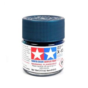 Tinta Tamiya Acrí­lica  X-13 Mettalic Blue 1/3 Oz - 10ml