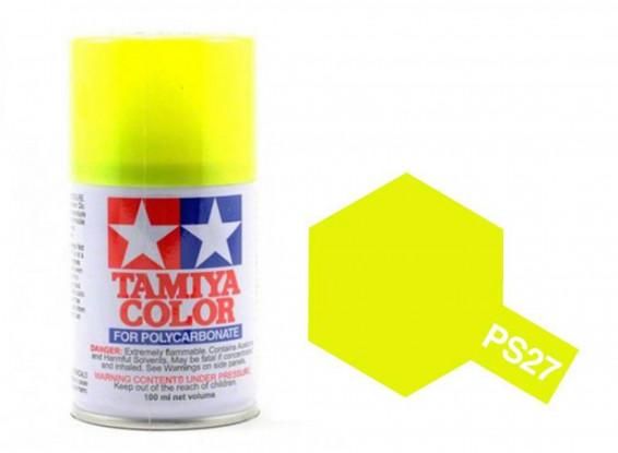 Tinta Tamiya Spray PS-27 Fluorescent Yellow  (Amarelo Fluorescente) 100ml