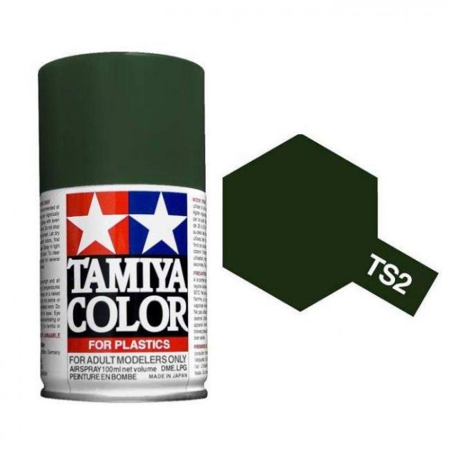 Tinta Tamiya Spray  Ts-2 Verde Escuro - 100ml