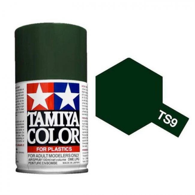 Tinta Tamiya Spray TS-9 British Green (Verde Britanico) 100ml