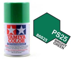 Tinta Tamiya Spray PS-25 Bright Green   (Verde Brilhante) 100ml