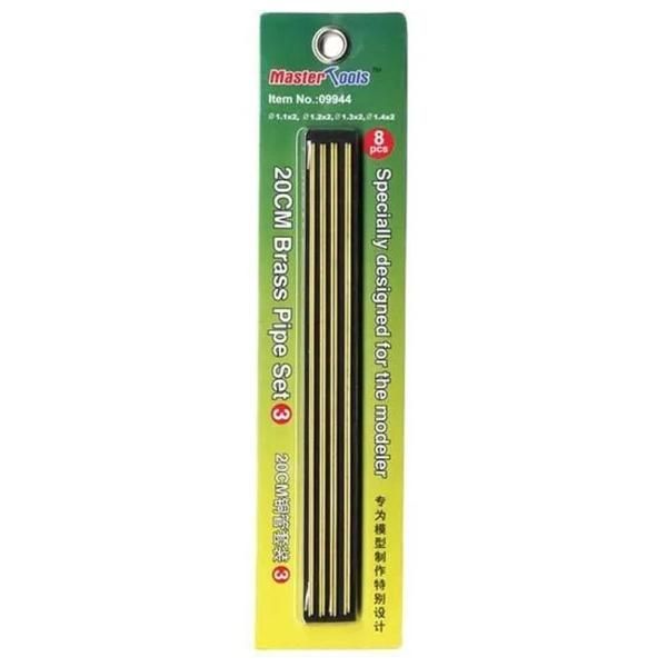Tubos de latão Com 8 unidades de 20cm Master Tools 09944