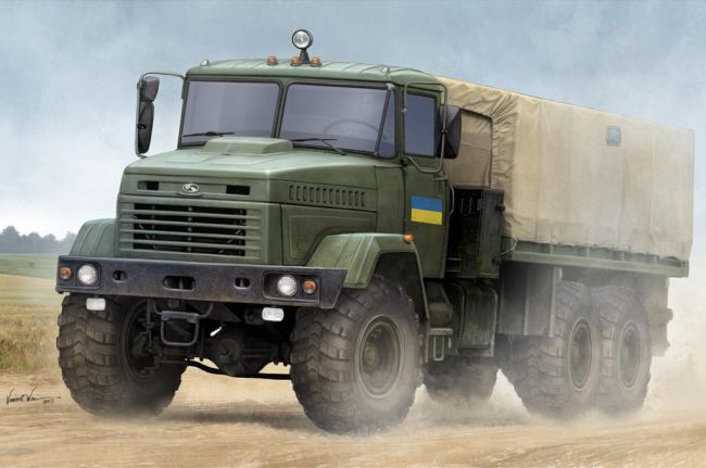 Ukraine KrAZ-6322 Soldier Cargo Truck1/35 Kit de Montar Hobby Boss 85512