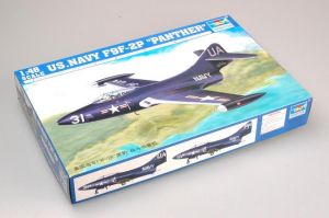 Us.navy F9f-2p Panther 1/48 Kit De Montar Trumpeter 02833
